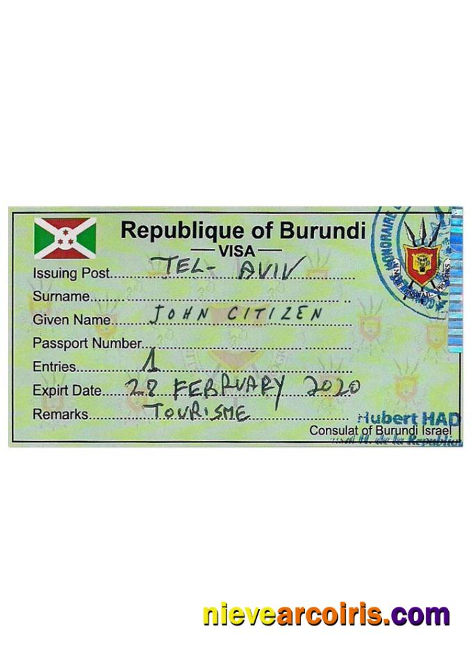 BURUNDI visa